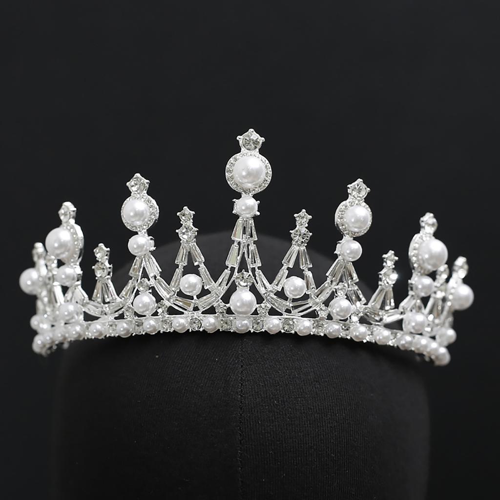 Europäische und Amerikanische Brautkrone Legierung Strass Barockkrone Hochzeit Geburtstag Abschlussfeier Accessoires Kopfschmuck
