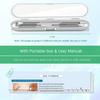 Acne Needle Tool Sets 5 Pcs Stainless Steel Blackhead Remover Pimple Tweezers Extractor Comedone Extractor Tool Blemish Remover Kit with Case