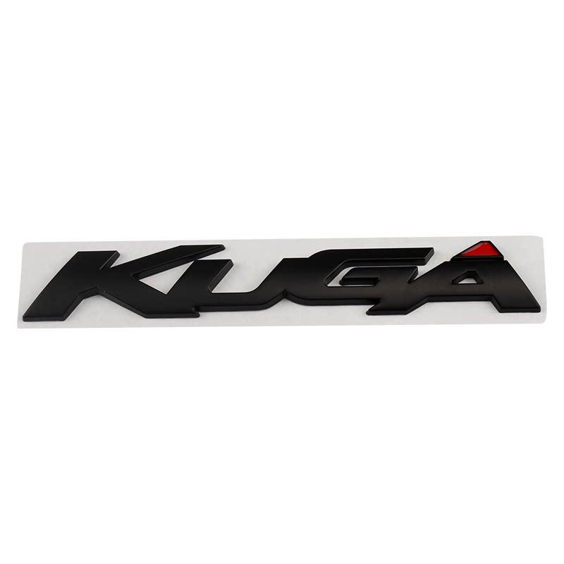 1Pc 3D Metal Badge Letter Car Tail Rear Trunk Emblem Sticker Decoration For KUGA Logo Car Accessories