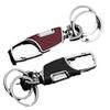 Creative Car Keychain Sleek Stainless Steel Heavy-Duty with Textured Grip 2 Extra Key Rings for Men  Women Perfect for Car Keys Minimalist Design