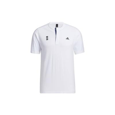 Henley Sport Casual Short Sleeve T-Shirt Men Tops White GP1827