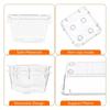 10-Piece Versatile Drawer Organizer Set - Clear Plastic Trays and Dividers In 4 Sizes for Perfect Makeup and Kitchen Storage