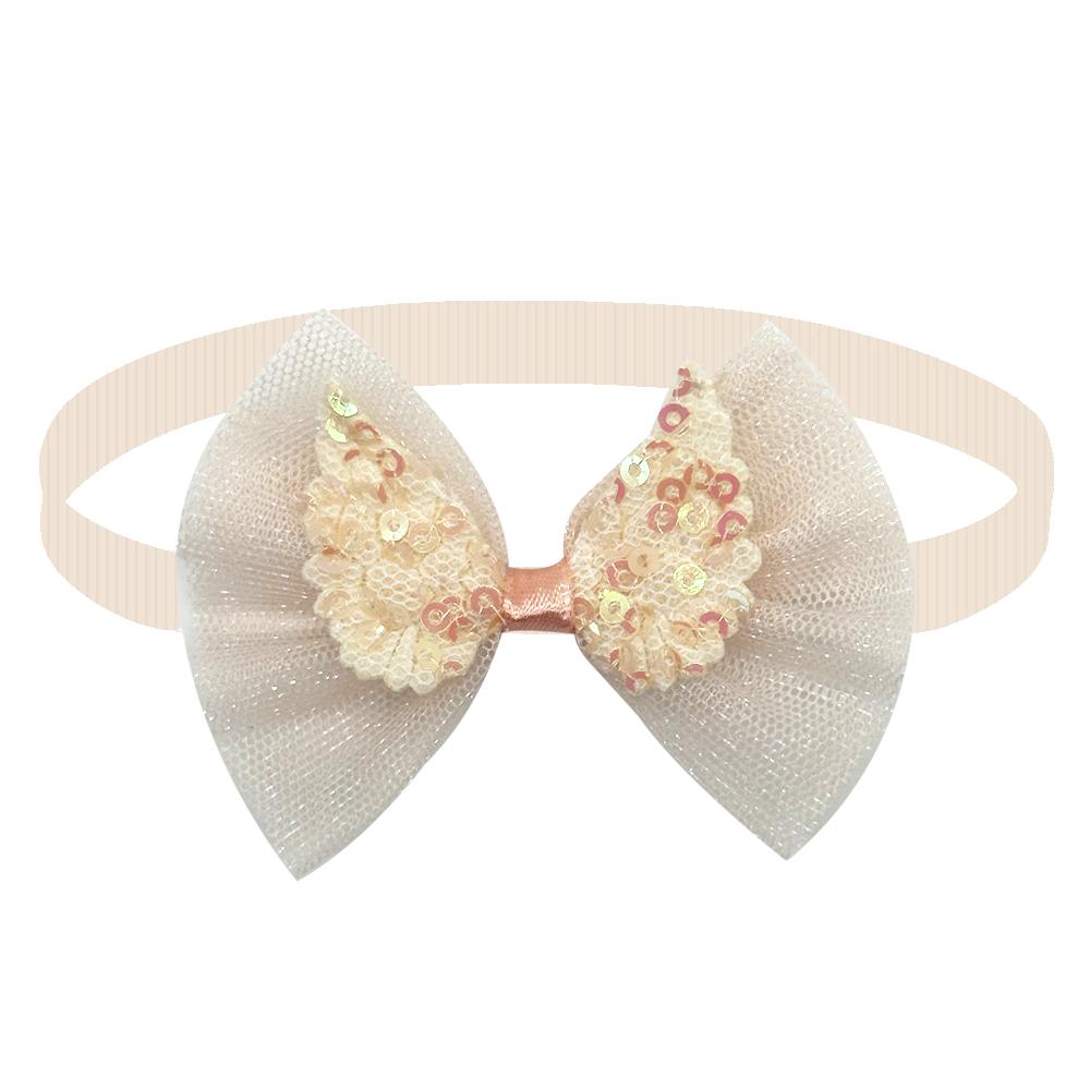 50/100pcs Summer Party Pet Dog Bowties Pet Bulk Angel Wing Lace Sequin Decor Dog Collar for Medium Small Dog Cats Pet Supplies