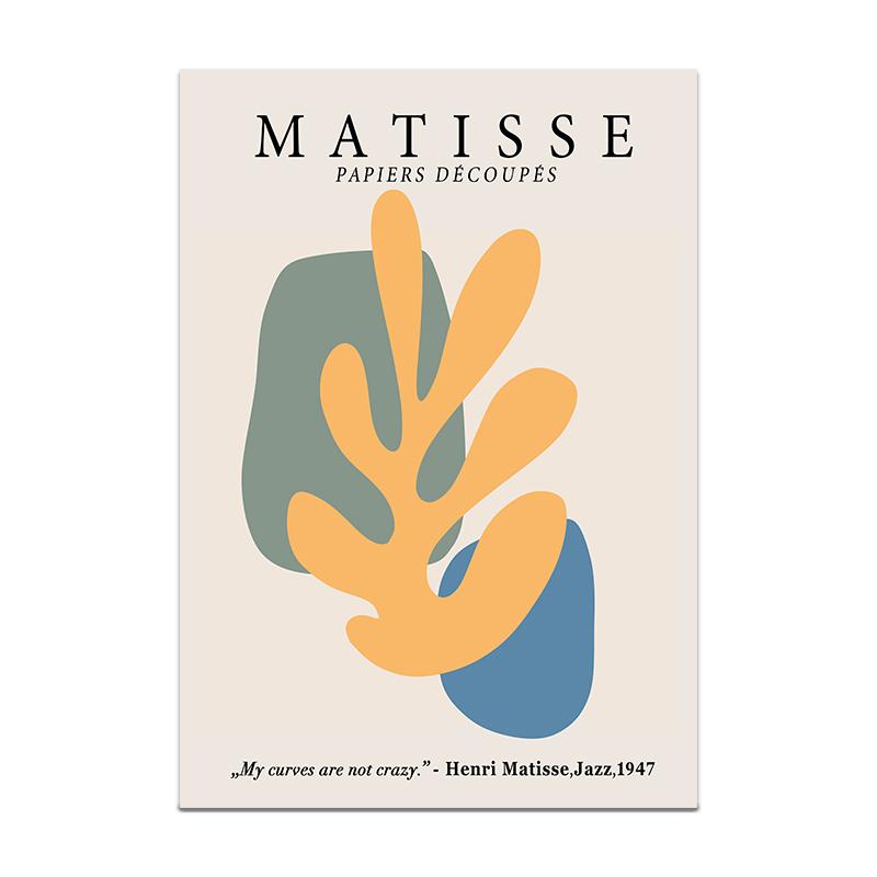 Henri Matisse Poster Flower Canvas Painting Art Nordic Leaf Posters Prints Wall Pictures for Living Room Home Decor Unframed