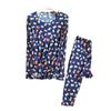 Tangge Silk Autumn/Winter Warm Printed Knitted Underwear Set