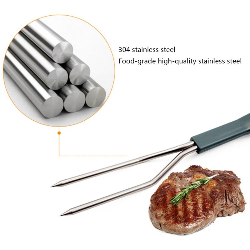 Digital Meat Thermometer Fork Grilling & Barbecue Fast Instant Read Electronic with Ready Alarm Quick Accurate
