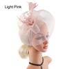 Church Kentuck-y Derby Pearl Mesh Flower Feather Fascinator Hat  for Women
