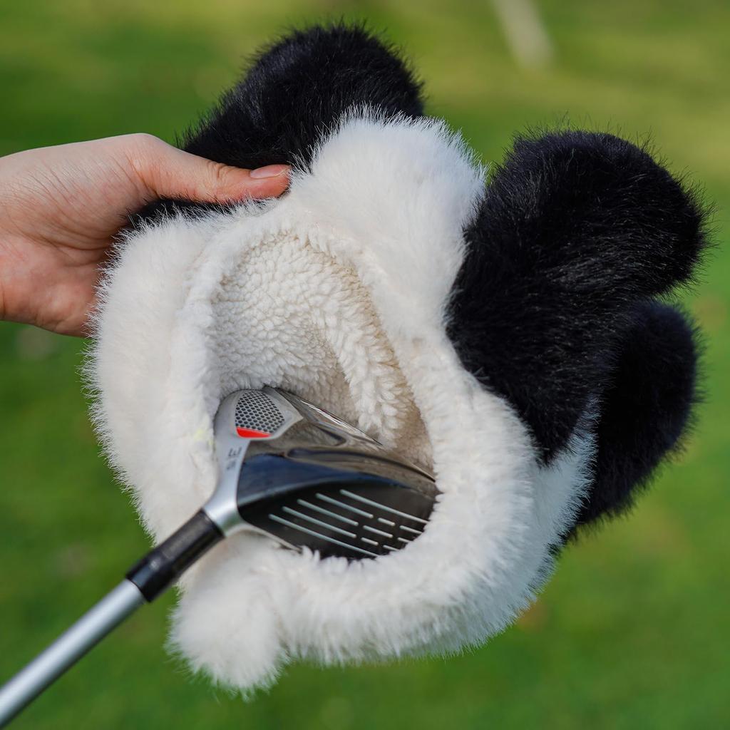Panda Fairway Wood Golf Character Golf Headcover for Fairway Animal Plush Headcover Headcover, Woods, Headcover,