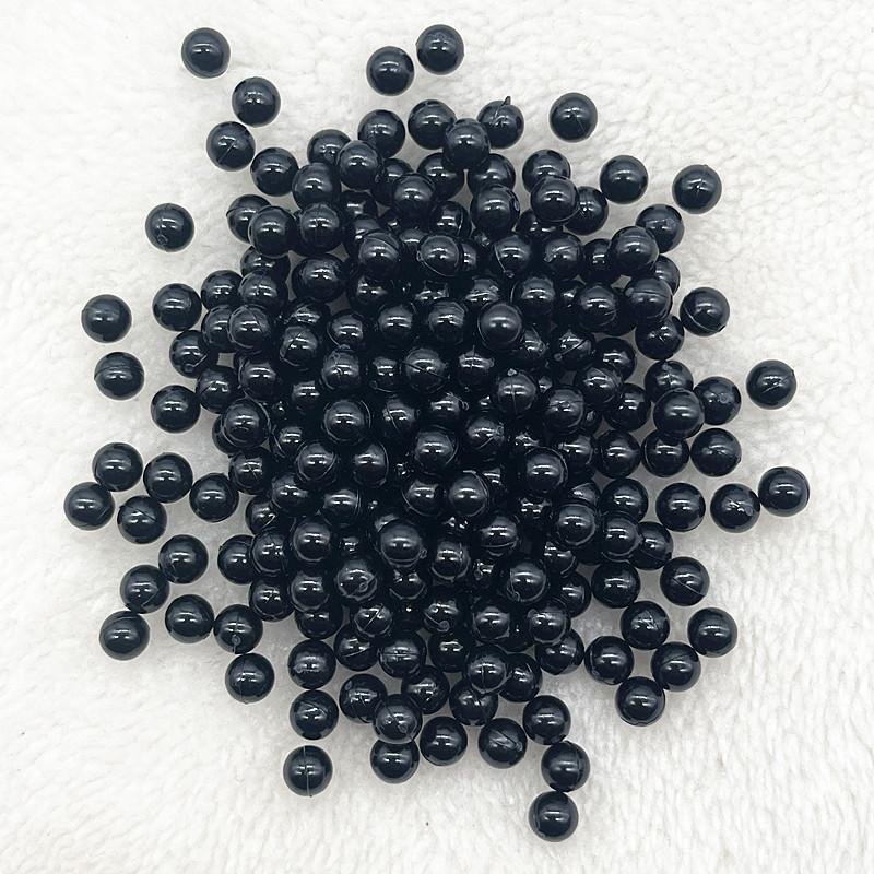 3/4/5/6/8mm Okrągłe Wielokolorowe Akrylowe Koraliki Bez Dziurki Luźne Koraliki do Tworzenia Biżuterii Akcesoria DIY