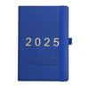 2025 Planner Notebook Weekly Monthly Faux Leather Hardcover Inspirational Quotes Monthly Overview Daily Blocks Elastic