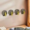 4 Teile/satz Shell Form Wand Haken Moderne Wasserdichte Schlag Kostenloser Heavy Duty Handtuch Kleidung Tür Zurück Kleiderbügel Badezimmer Küche Liefert