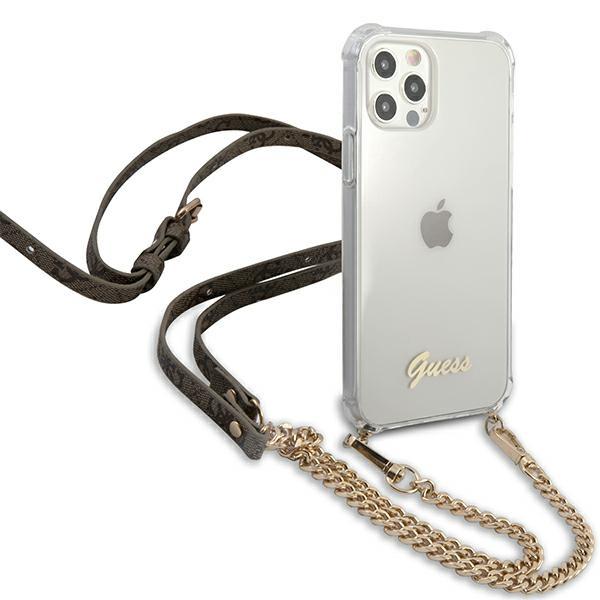 Guess Guhcp12Mkc4Gsgo Iphone 12/12 Pro6,1 Transparent Hardcase 4G Gold Chain