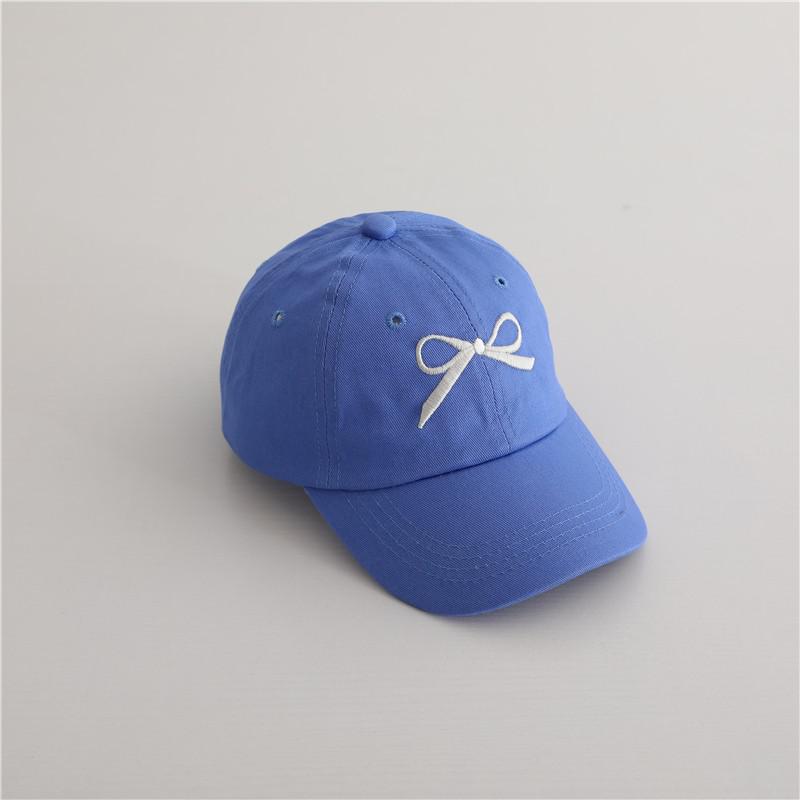 

Children Baseball Hats 49-52cm 2-5 Years Embroidery Bow Kids Accessories Boy Girl Vacation Sunscreen Hat Baby Adjustable Cap 49-52cm&2-5 years синій