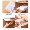 1pc White SelfAdhesive Storage Drawer Box Makeup Pencil Tray Desk Hidden Under Desk Stand Self-adhesive Under-drawer Storage Box