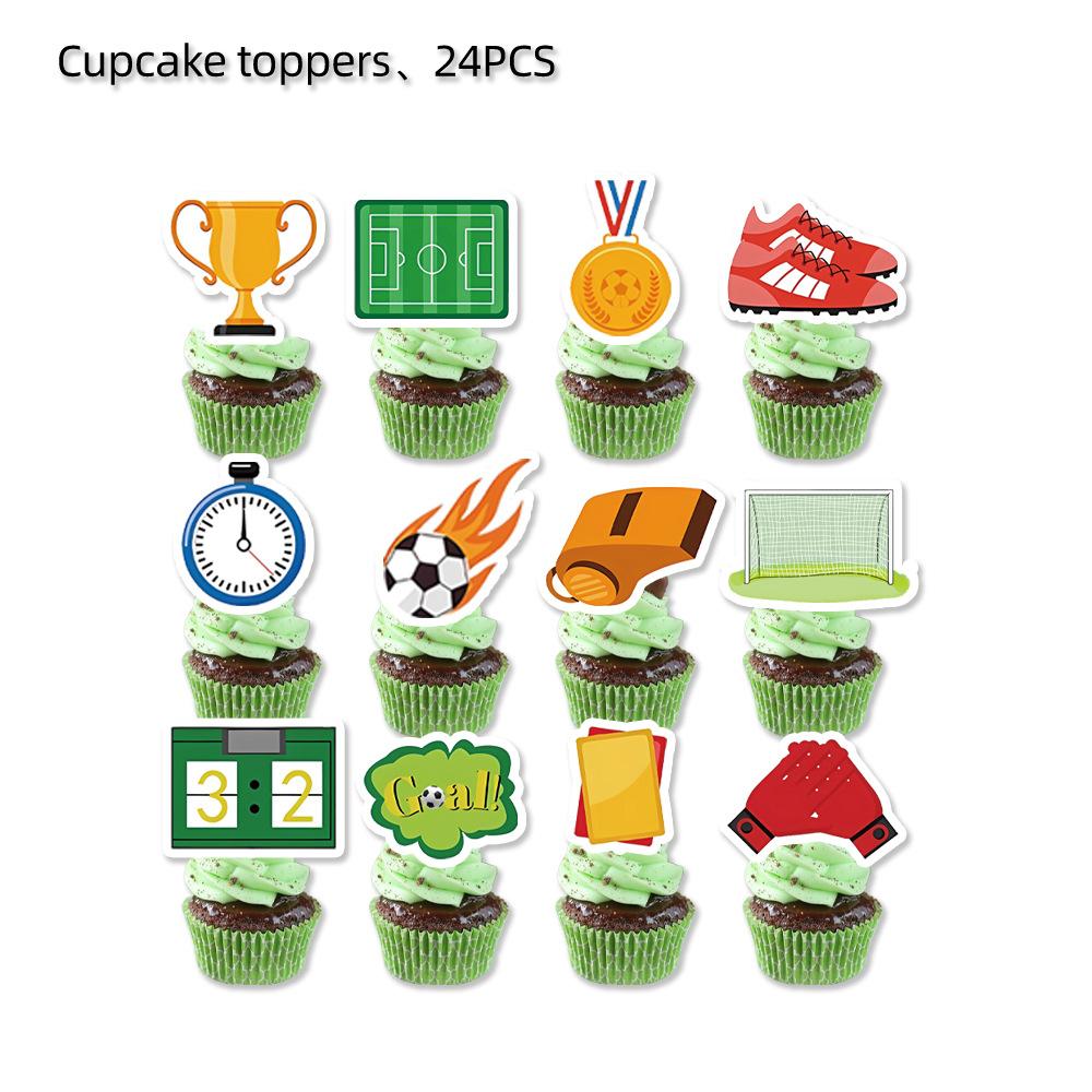 Generation Football Birthday Party Tableware Set Sports Flag Balloon Paper Tray Cup Tablecloth Decorative Items Party Supplies