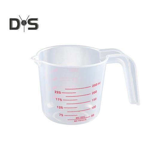 3 szt. 1000 ml 450 ml 250 ml Miarki Przezroczyste Plastikowe Miarki z Uchwytami do Płynów Mąki Proszku Niezbędne Kuchenne do Pieczenia Gotowania Mieszania