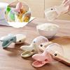 Household 2 in 1 Creative Duck Shape Plastic Shovel Handled Spoon With Bag Clip Food Sealing Clip Kitchen Accessories