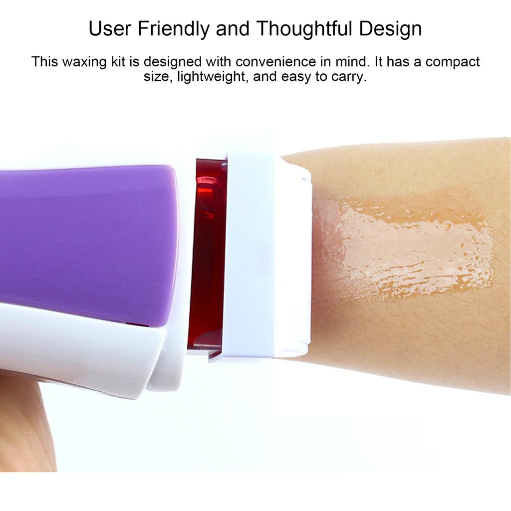 40W 100ML Roll On Wax Heater Single Cartridge Hair Removal Wax Heater Machine Purple US Plug 110V