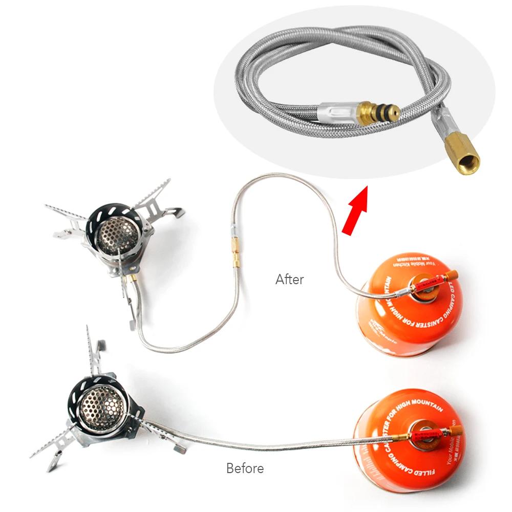 BRS-17F/17H Gas Adapter Extension Tube Hose Gas Stove Adapter Outdoor Camping Stove Adapter for Cylinders Tank Gas Burner