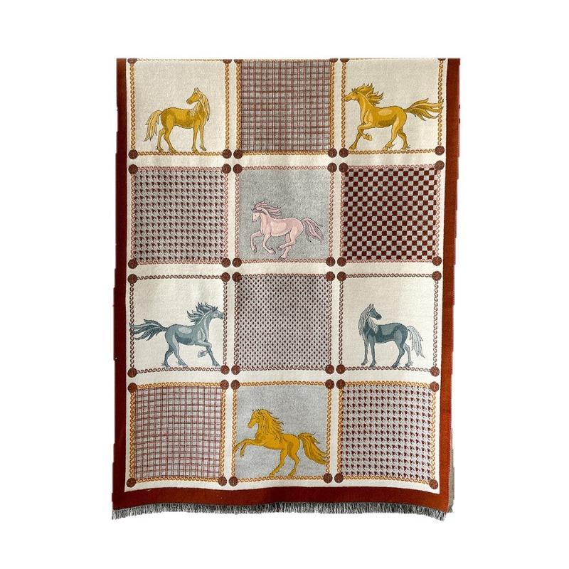 Fashion style big shawl autumn and winter women wool scarf warm shawl simple versatile thickened scarf