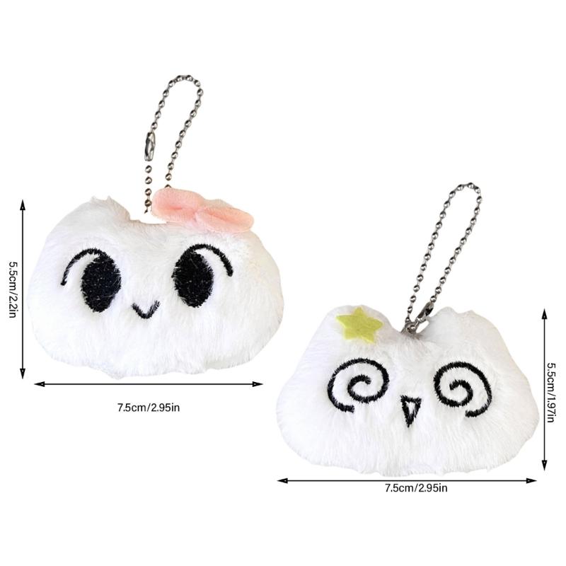 Cute Cartoon Plush Dizzy Cat Keychain Cartoon Dizzy Cat Plush Keychain Adornment Comfortable Feel Stylish Bag Ornament