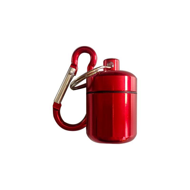 Portable Mini Pill Case Keychain Box Waterproof Travel Container Bottle With Keyring For Medicine Ear Plug Jewelry