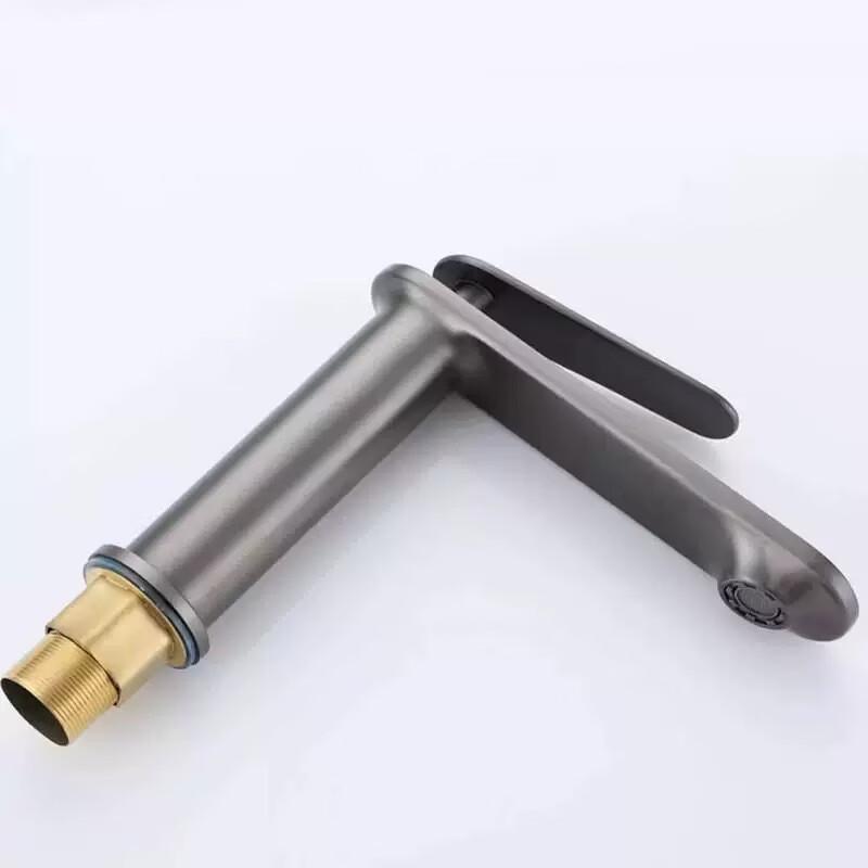 LiIong Gunmetal Grey Bathroom Basin Faucet