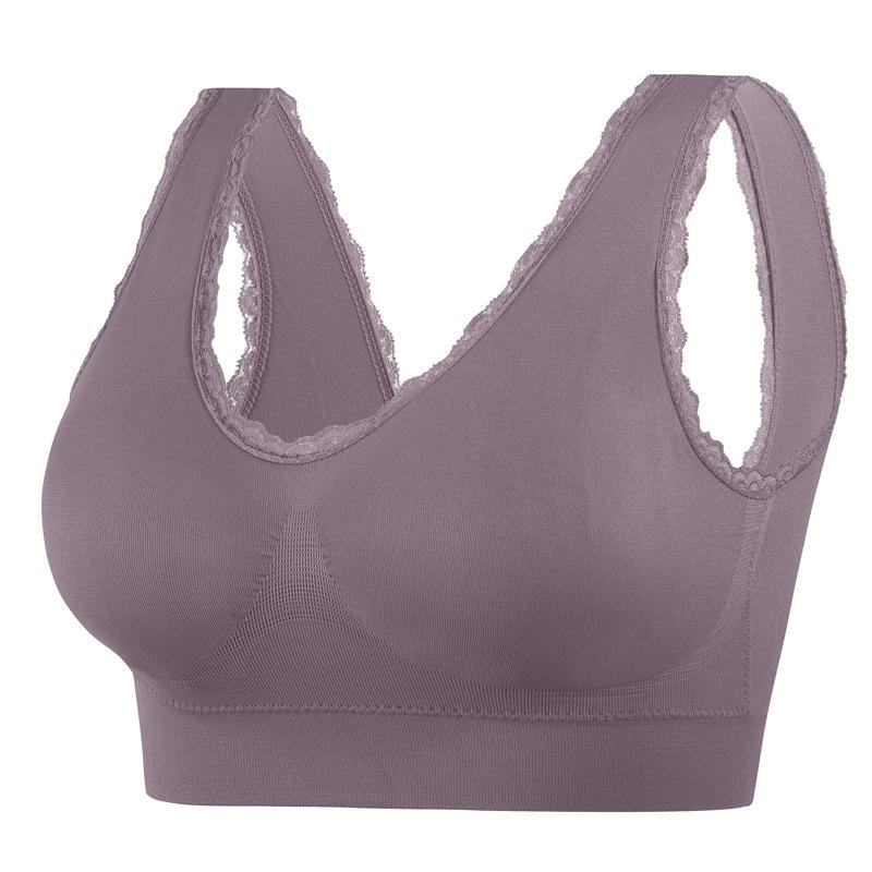 

Lace Double Layer Steel Rim Traceless Sports Text Thin Mat Zero Bondage Yoga S