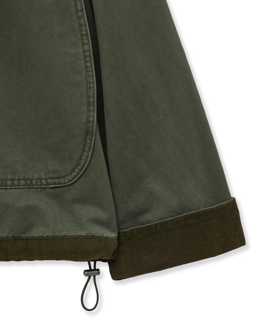 Intempomood Mechanic Button Detail Jacket_Khaki