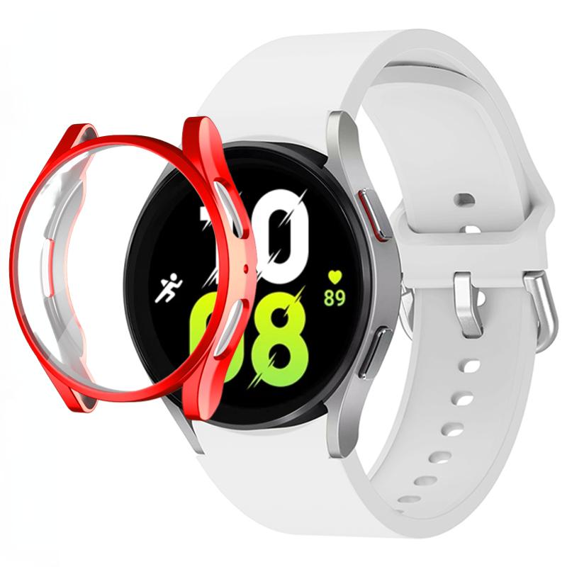 Silicone Strap+TPU Case for Samsung Galaxy Watch 5 44mm 40mm/4 44mm 40mm Sport Wristband for Samsung Watch 5/4 Protective Shell
