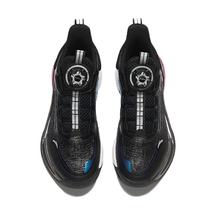 Anta Comfortable Non-Slip Low-Top Kids Basketball Shoes Kids sneaker Black 312421122-4