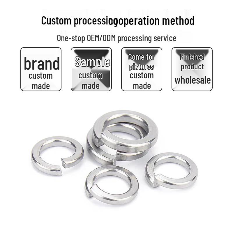 

Stainless Steel 304/316 Spring Washer, Shim, M2-M24, Elastic Open Design M3 304 Stainless Steel