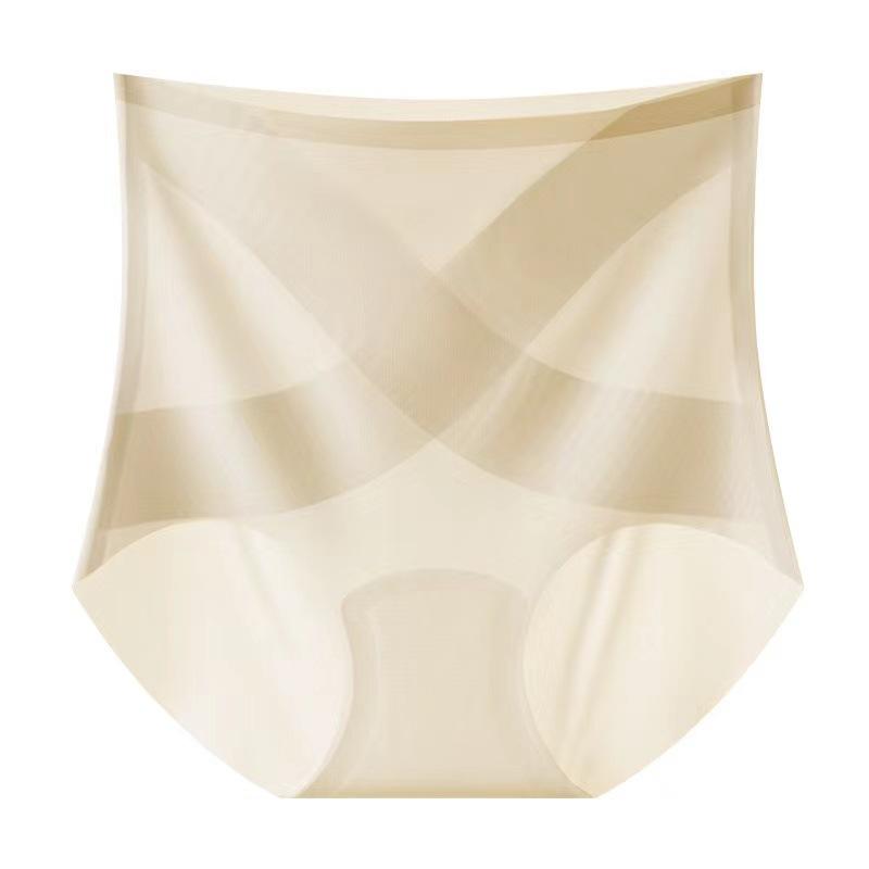 

High Waisted Seamless Breathable Underwear with Cross Compression and Cooling Effect for Abdomen Support and Comfort XL жовтий