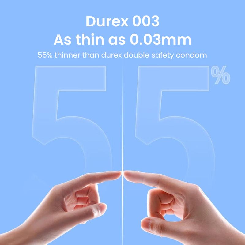 Durex 003 Condom High Elongation Waterborne PU Condom 10 Pcs/box