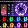 RGB LED Strip Light Bluetooth APP with 24/44Key Remote Music Sync Flexible Tape Ribbon TV Backlight Bedroom Living Holiday Decor