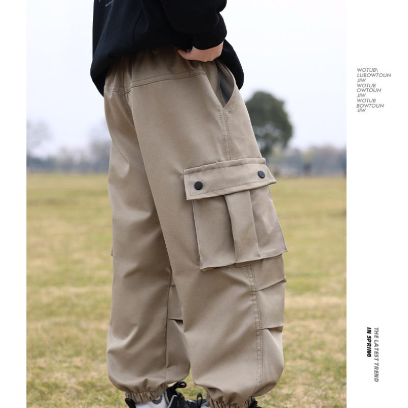 Boys trousers new waterproof trousers middle and older children mountaineering rushing trousers fashion trend trousers
