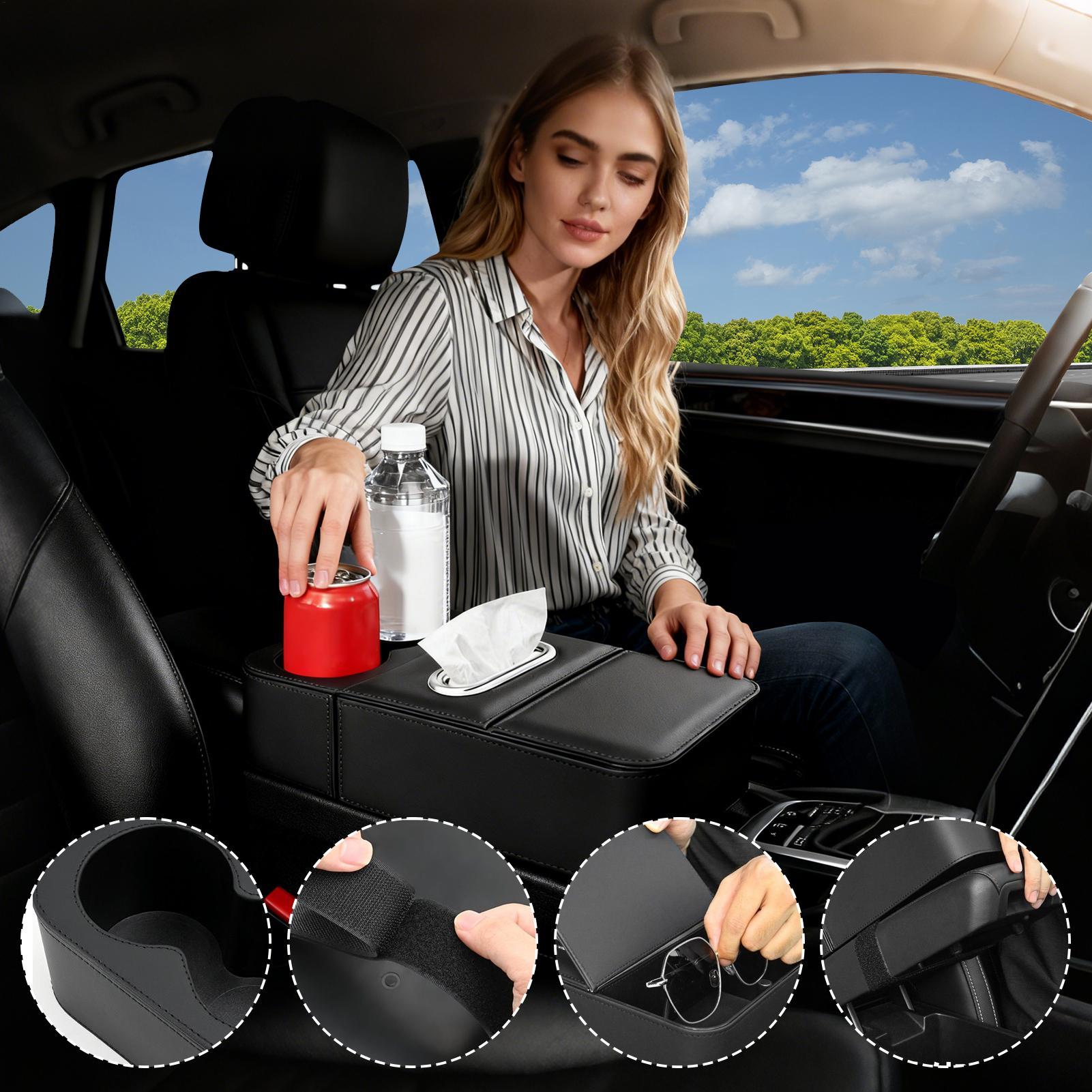 

Car Armrest Organizer Large Capacity Cup Holder Automotive Armrests Magnetic Storage Box For Water Bottle Key Sunglasses Card China Mainland