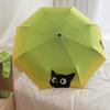 Fully automatic umbrella for both rain and wind resistance, student cartoon cute and lightweight folding, small and fresh sun um