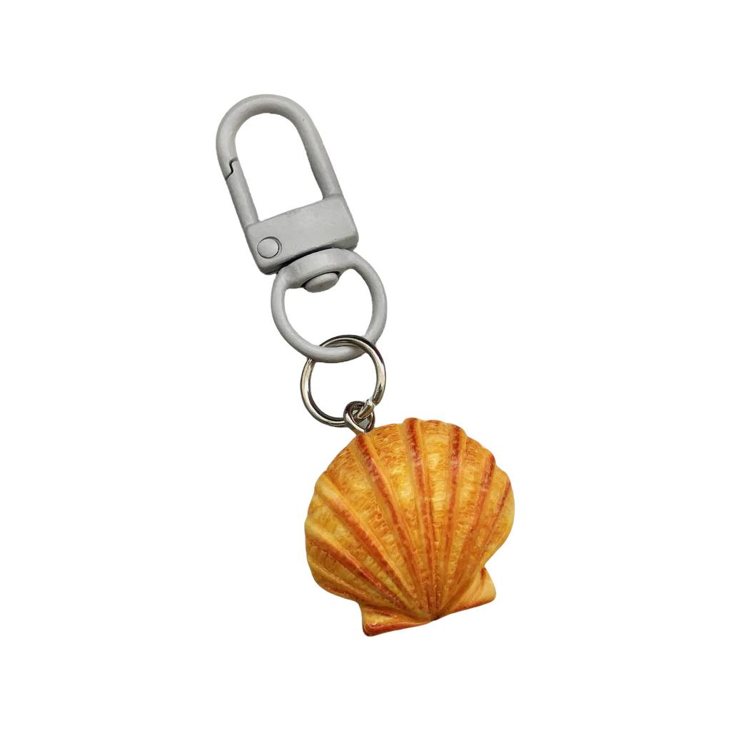 Handmade Lovely Bread Keychain Pendant Sturdy Materials Lovely Bowknot Designs Accessory for Vehicle Interior Decorati