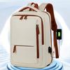 Expandable Backpack with Wet-Dry Pockets Anti-Theft Business Laptop Bag with USB Charging Port Dual Zippers Waterproof Travel Luggage Bag