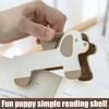 Puppy Shape Plastic Book Clip Simple Reading Auxiliary Fixed Book Clip Bookmark Creative Design Practical Bookstore Note Clip