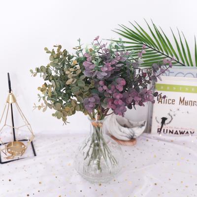 6 Stück Künstliche Pflanze Plastik Eukalyptuszweige Kunstpflanze Für DIY Vase Garten Heimarrangement Hochzeitsfeier Außen Deko