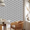 Black Leaves Wallpaper White and Graphite for Living Room and Bedroom 50x1000