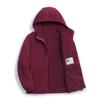 Women's Double-Sided Fleece Sherpa Hooded Windproof Velvet Jacket for Autumn and Winter