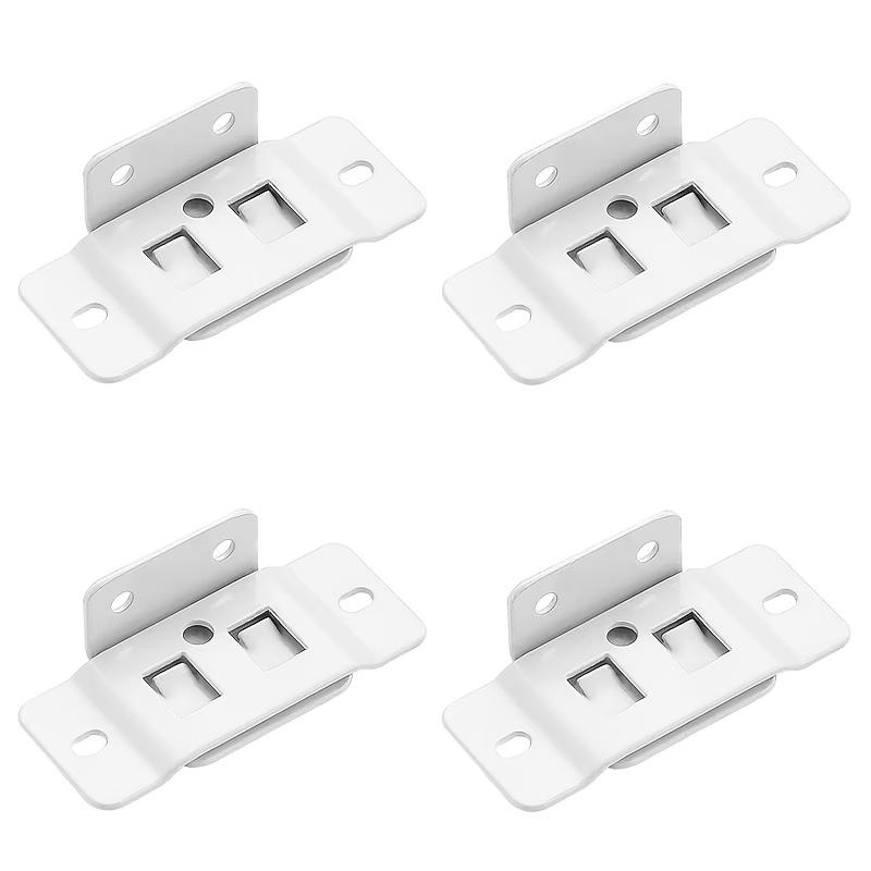 4PCS Metal Fixing Buckle Two in One Insert Furniture Laminate L Shaped 90 Degree Connector Bracket Hardware Easy Install Home