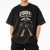 2001: A Space Odyssey Washed T Shirts Streetwear Hip Hop Vintage T-Shirts Tees Tops Men Women Cotton Harajuku