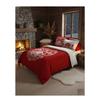 Housse de couette et taie 240 x 260 cm Chalet de Valloire rouge