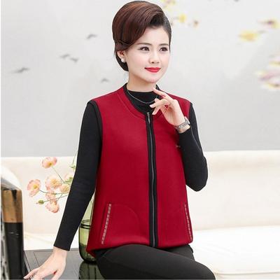 Spring Autumn Vest Jacket Women Korean Loose 5XL Big Size Coat Female Middle-Aged Mom Sleeveless Waistcoat Outerwear