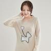 JIUMU Women's Cashmere Crew Neck Sweater YR010