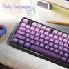 134Keys Japanese Keycaps Gradient Purple PBT Keycaps MOA Profile 5 Side Dye Sublimation DIY Keyboard Key Cap for Cherry Gateron MX Switches Mechanical